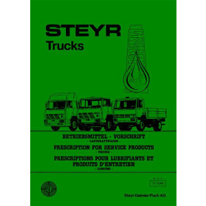 Steyr Trucks Lastkraftwagen Betriebsmittelvorschrift