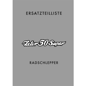 Zetor Super 50 Radschlepper Ersatzteilliste
