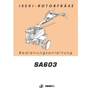 Iseki Rotorfräse SA603 Bedienungsanleitung