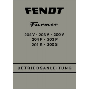Fendt Farmer 200 201 203 204 Betriebsanleitung