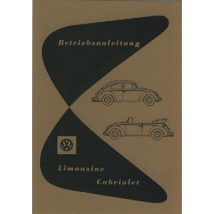 VW Käfer 1200 (30 PS) Limousine und Cabriolet, Betriebsanleitung