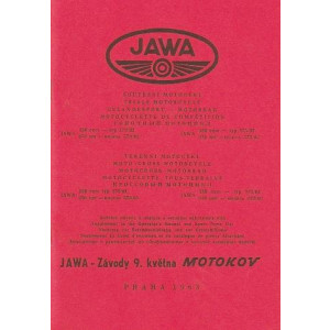 Jawa Motocross-Motorrad 250/350 ccm, Typen 579/01, 02 und 575/01, 02, Betriebsanleitung und Ersatzteilkatalog
