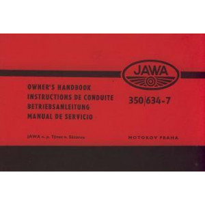 Jawa 634-7, 350 ccm Betriebsanleitung