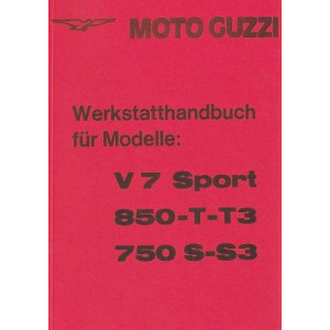 Moto Guzzi V7 Sport, 850-T/T3, 750S/S3 Reparaturanleitung