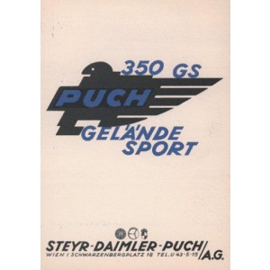 Puch 350 GS Gelände Sport - Prospekt-Reprint
