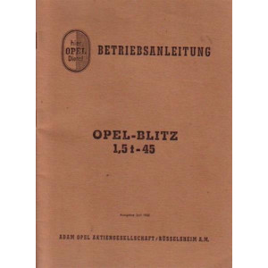 Opel Blitz 1,5 t Betriebsanleitung