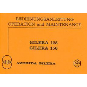 Gilera 125 / 150 ccm Betriebsanleitung