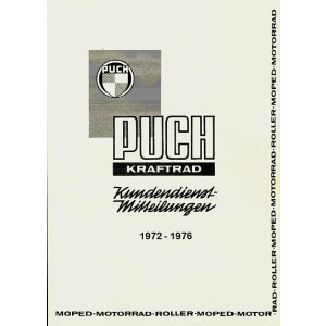 Puch Kundendienstmitteilungen Kraftrad 1972-1976