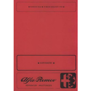 Alfa Romeo Giulia / 1750 und abgeleitete Typen, Reparaturhandbuch Karosserie