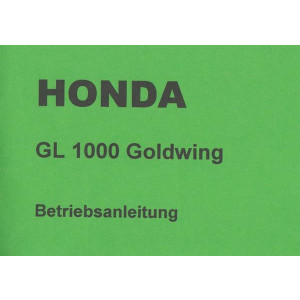 Honda Goldwing GL1000 Fahrerhandbuch