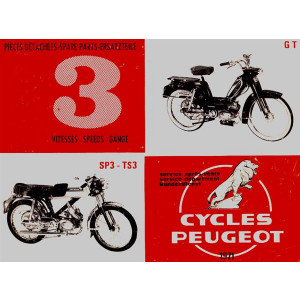 Peugeot SP 3, TS 3, und GT Ersatzteileliste