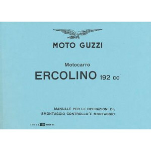 Moto Guzzi Motocarro, Ercolino 192 cc, Reparaturanleitung