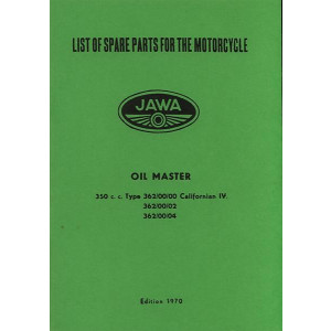 Jawa 350 "Oilmaster" Ersatzteilkatalog