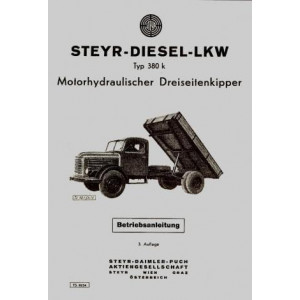 Steyr 380 K - Zusatz-Betriebsanleitung für die Kippanlage