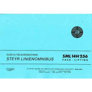 Steyr SML 14 H 256 Linienomnibus, Face-Lifting, Zusatz-Ersatzteilkatalog