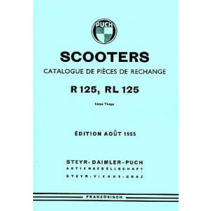 Puch Modele R 125, RL 125, Catalogue de Pieces de Rechange