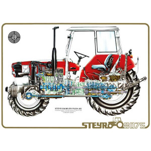 Steyr 8075 Traktor Poster