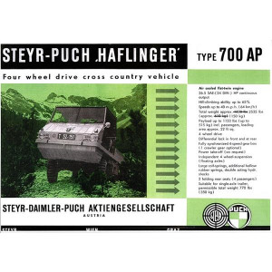 Puch Haflinger 700 AP, Prospekt