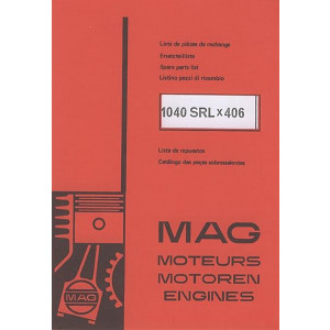 MAG Stationärmotor 1040 SRL x 406, Ersatzteilkatalog