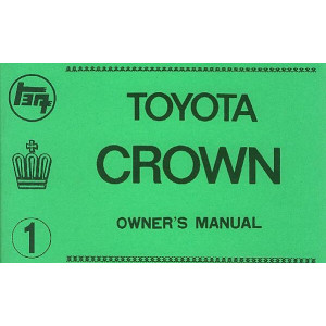 Toyota Crown, Betriebsanleitung