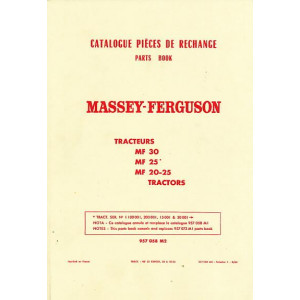 Massey-Ferguson MF 30, MF 25, MF 20 - 25 Ersatzteilkatalog