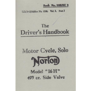 The Driver's Handbook, Norton 16 H, 500 ccm
