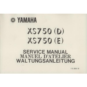 Yamaha XS 750 D/E, Reparaturanleitung