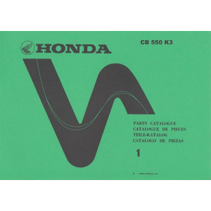 Honda CB550K3 Parts Catalogue