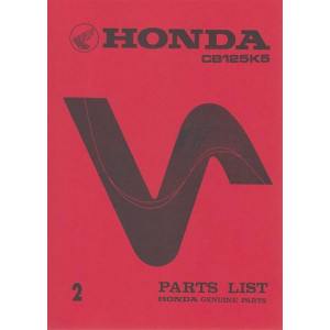 Honda CB125K5 Parts List