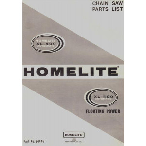 Homelite XL 400 Automatic und FP Chain Saw, Parts List