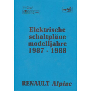 Renault Alpine, elektrische Schaltpläne 1987-1988