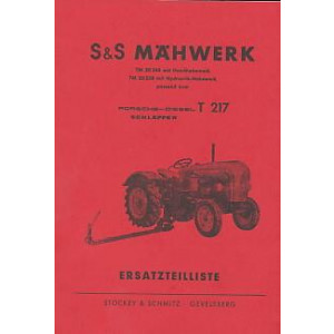 Porsche Stockey & Schmitz Mähwerk TM 20248 / 20238, Passend für Porsche Diesel T 217, Ersatzteilkatalog