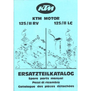 KTM Motorfahrzeugbau 125 / II RV / LC, Motor luft- oder wassergekühlt, Ersatzteilkatalog