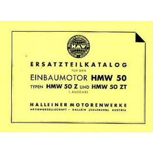 HMW Einbaumotor HMW 50, 50 Z und 50 ZT, Ersatzteilkatalog