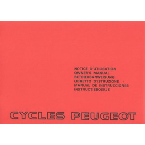 Peugeot Cycles, Betriebsanweisung