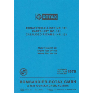 Rotax Motor 244 GS, Ersatzteile-Liste