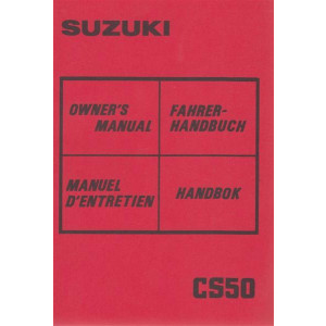 Suzuki CS 50 Roller, Fahrer-Handbuch