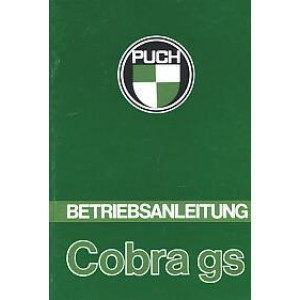 Puch Cobra GS, Betriebsanleitung