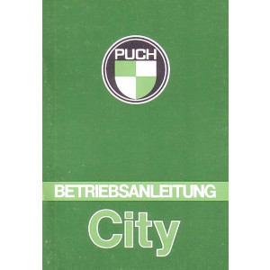 Puch City, Betriebsanleitung