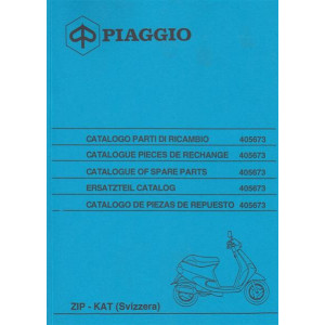 Piaggio Vespa Zip - Kat, Ausführung für die Schweiz, Ersatzteil-Katalog