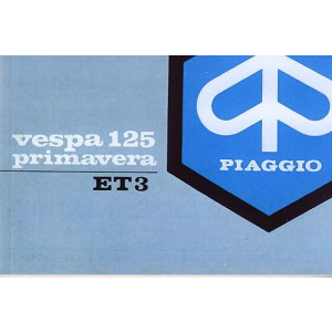 Vespa 125 Primavera ET3, Betriebsanleitung