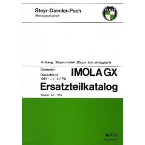 Puch Imola Standard / GX (Deutschland) Ersatzteilkatalog