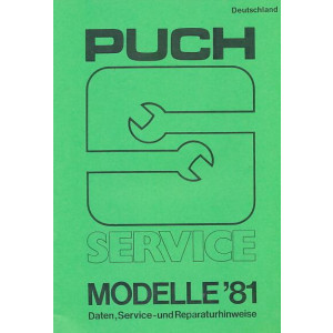 Puch Service Modelle 1981 Deutschland