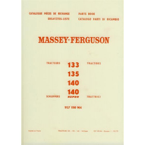 Massey-Ferguson 133, 135, 140, 140 Super, Ersatzteilkatalog
