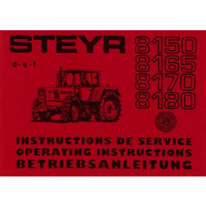 Steyr 8150, 8165, 8170 und 8180 Betriebsanleitung