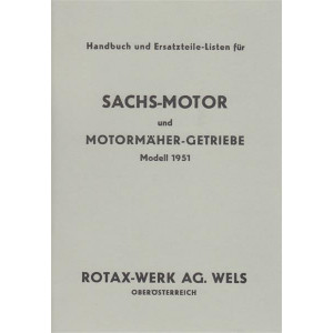Sachs Motor und Motormäher-Getriebe, Handbuch und Ersatzteilliste