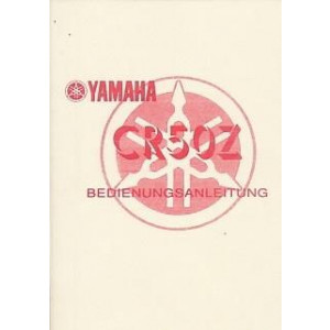 Yamaha CR 50 Z, Betriebsanleitung
