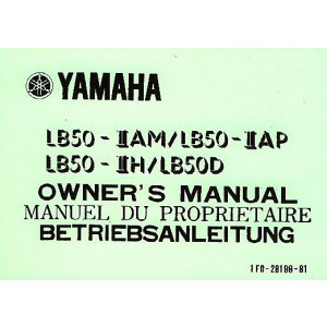 Yamaha LB 50 - II AM / II AP / II H / D, Betriebsanleitung