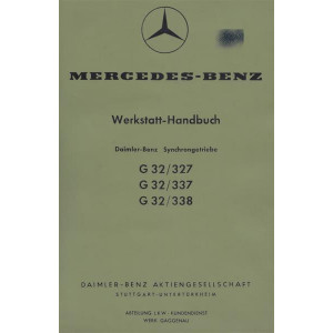 Mercedes-Benz G32/327, G32/337 und G32/338, Werkstatt-Handbuch Originalausgabe