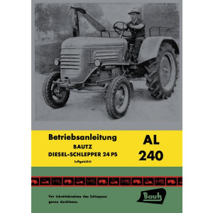 Bautz AL240 Traktor Betriebsanleitung